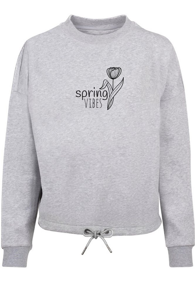 Merchcode Sweater Merchcode Damen Ladies Spring - Vibes Oversize Crewneck Merchcode Sweater Merchcode Damen Ladies Spring - Vibes Oversize Crewneck von Merchcode