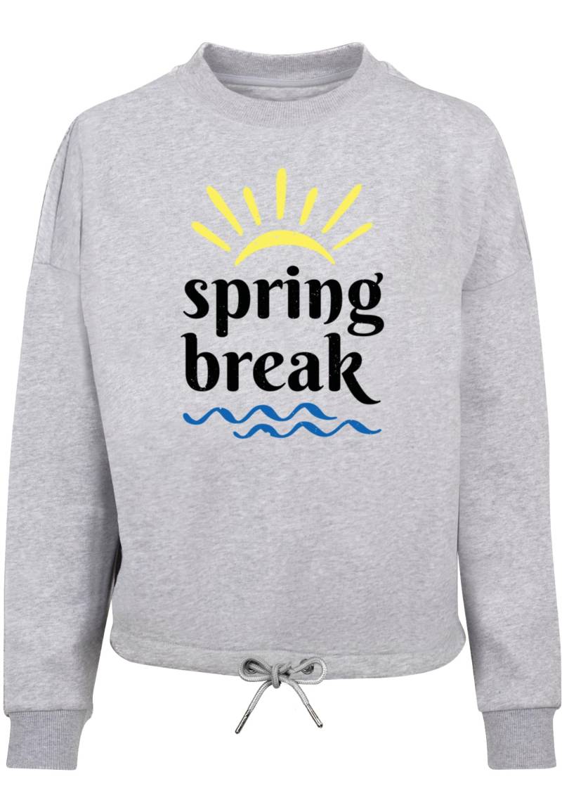 Merchcode Sweater "Merchcode Damen Ladies Spring break - Oversize Crewneck" von Merchcode