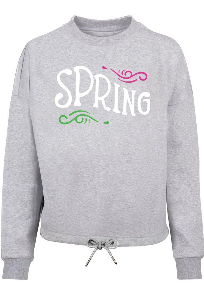 Merchcode Sweater Merchcode Damen Ladies Spring text - Oversize Crewneck Merchcode Sweater Merchcode Damen Ladies Spring text - Oversize Crewneck von Merchcode