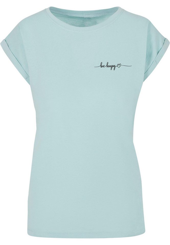 Merchcode T-Shirt Merchcode Damen Ladies Be Happy T-Shirt (1-tlg) von Merchcode