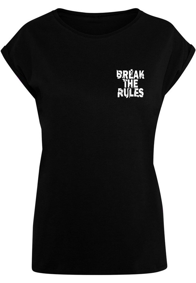 Merchcode T-Shirt Merchcode Damen Ladies Break The Rules 2 T-Shirt (1-tlg) von Merchcode