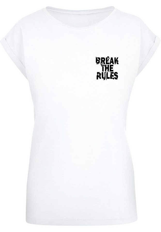 Merchcode T-Shirt Merchcode Damen Ladies Break The Rules 2 T-Shirt (1-tlg) von Merchcode