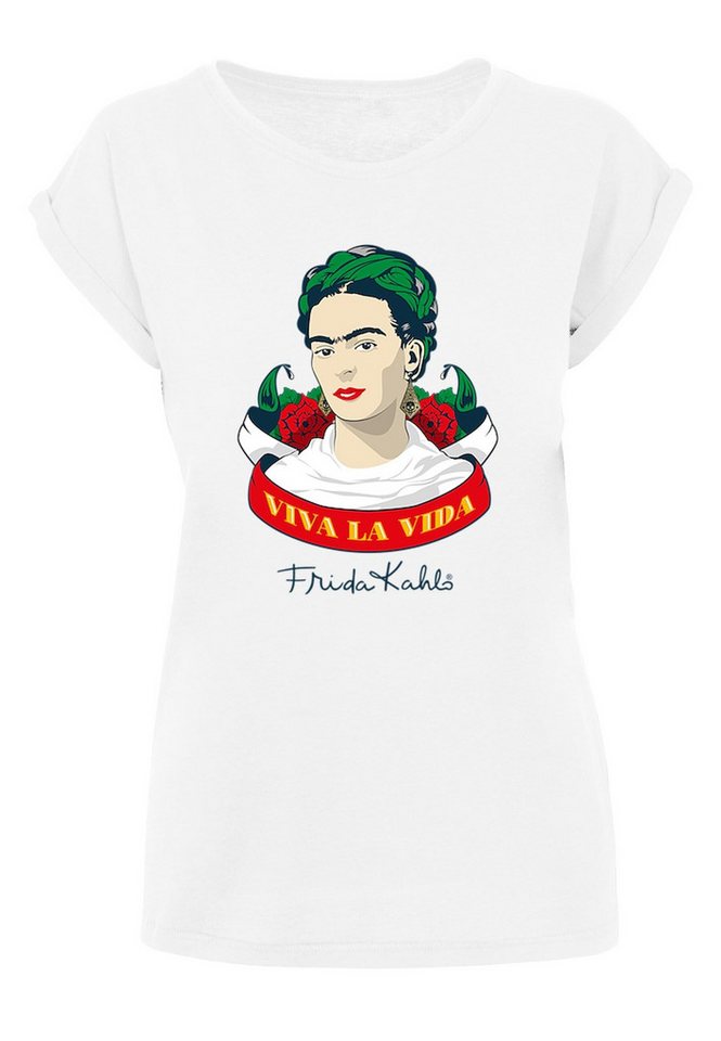 Merchcode T-Shirt Merchcode Damen Ladies Frida Kahlo Viva la vida T-Shirt (1-tlg) von Merchcode