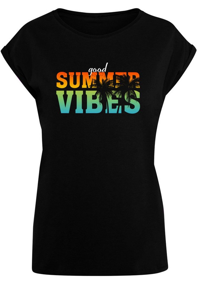 Merchcode T-Shirt Merchcode Damen Ladies Good Summer Vibes T-Shirt (1-tlg) von Merchcode