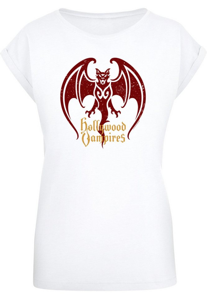 Merchcode T-Shirt Merchcode Damen Ladies Hollywood Vampires - Bat Logo T-Shirt (1-tlg) von Merchcode