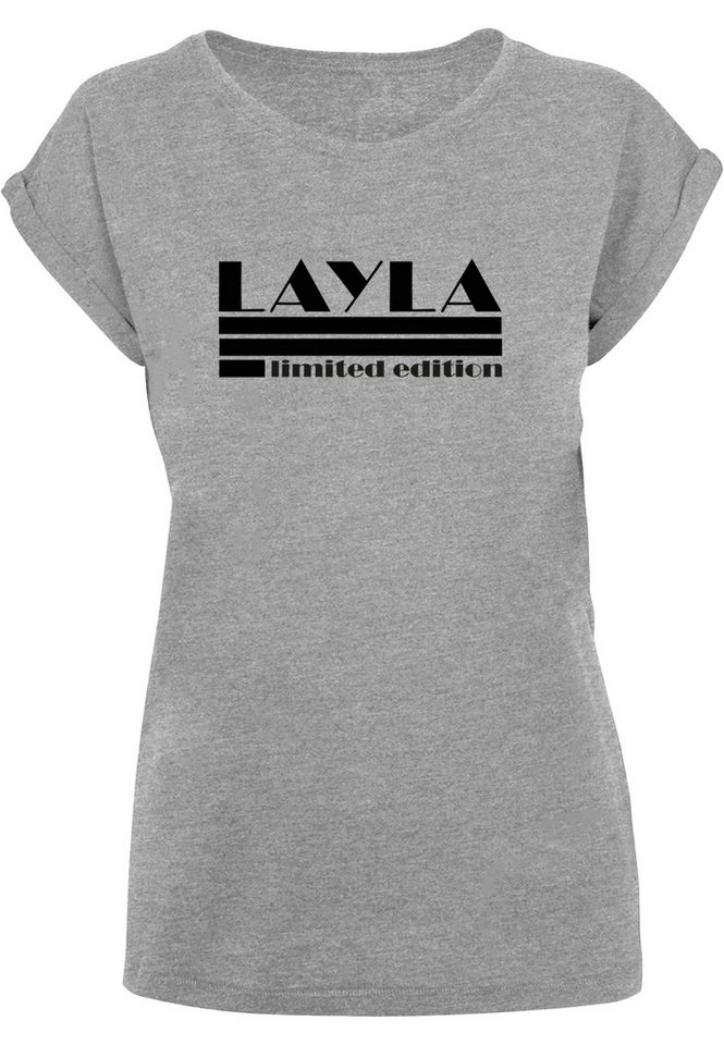 Merchcode T-Shirt Merchcode Damen Ladies Layla - Limited Edition T-Shirt (1-tlg) von Merchcode