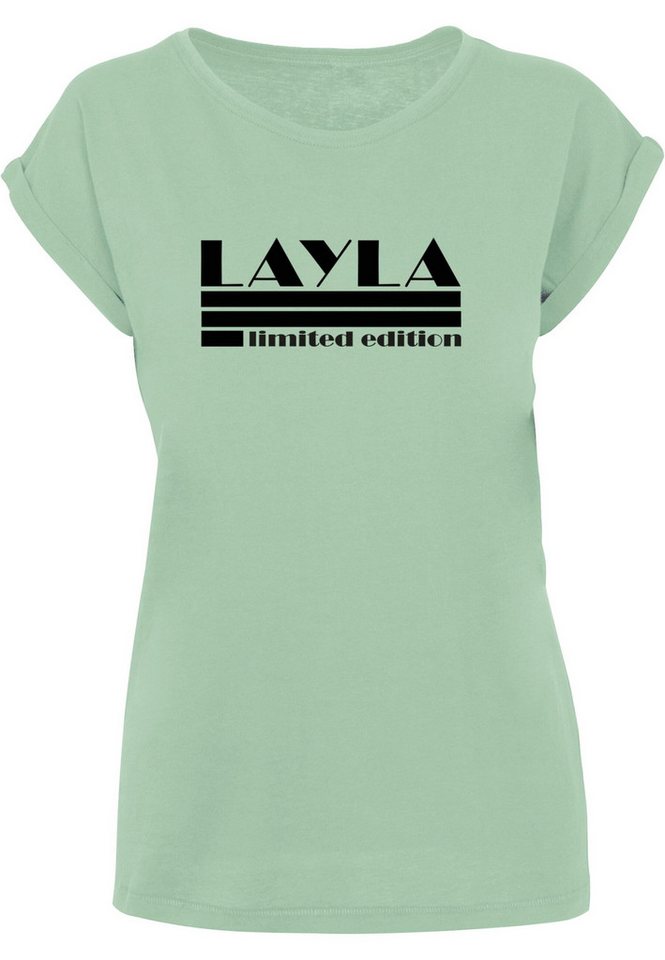 Merchcode T-Shirt Merchcode Damen Ladies Layla - Limited Edition T-Shirt (1-tlg) von Merchcode