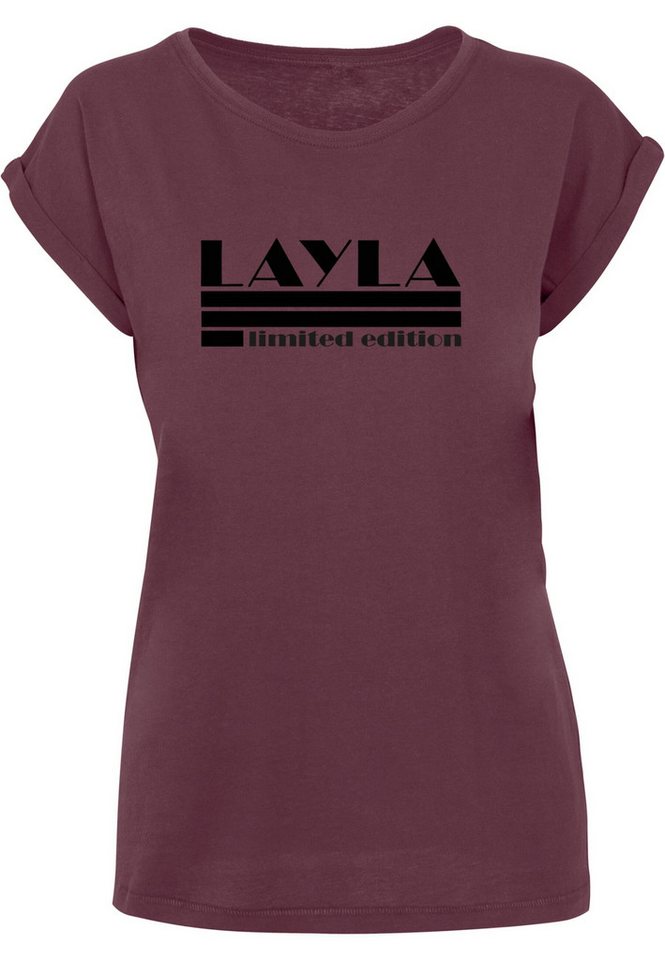 Merchcode T-Shirt Merchcode Damen Ladies Layla - Limited Edition T-Shirt (1-tlg) von Merchcode