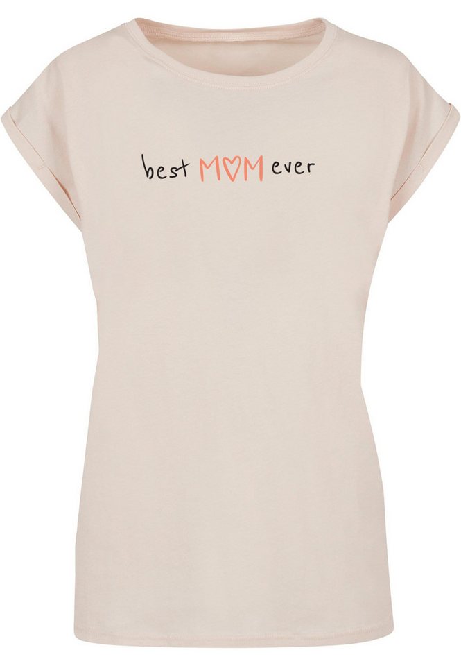 Merchcode T-Shirt Merchcode Damen Ladies Mothers Day - Best mom ever T-Shirt (1-tlg) von Merchcode