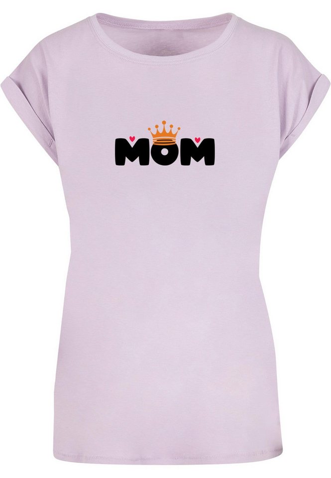 Merchcode T-Shirt Merchcode Damen Ladies Mothers Day - Queen Mom T-Shirt (1-tlg) von Merchcode