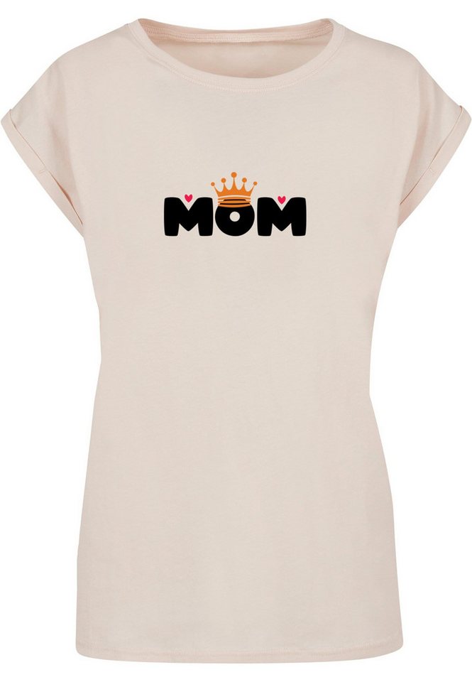 Merchcode T-Shirt Merchcode Damen Ladies Mothers Day - Queen Mom T-Shirt (1-tlg) von Merchcode