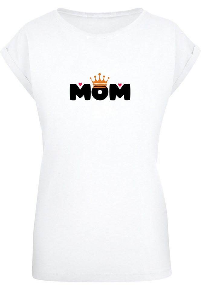 Merchcode T-Shirt Merchcode Damen Ladies Mothers Day - Queen Mom T-Shirt (1-tlg) von Merchcode