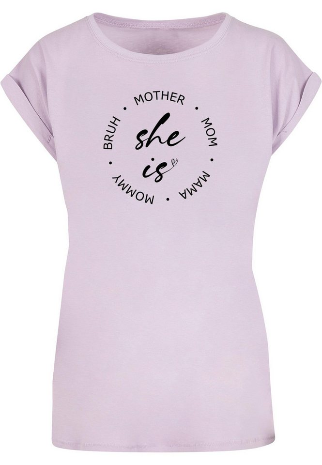 Merchcode T-Shirt Merchcode Damen Ladies Mothers Day - She is T-Shirt (1-tlg) von Merchcode