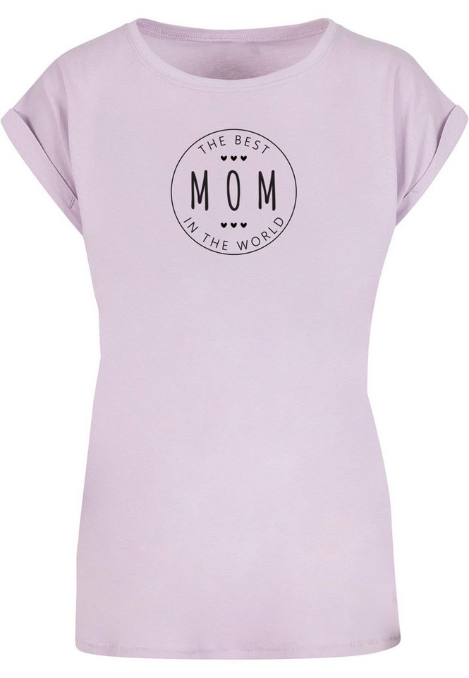 Merchcode T-Shirt Merchcode Damen Ladies Mothers Day - The best mom T-Shirt (1-tlg) von Merchcode