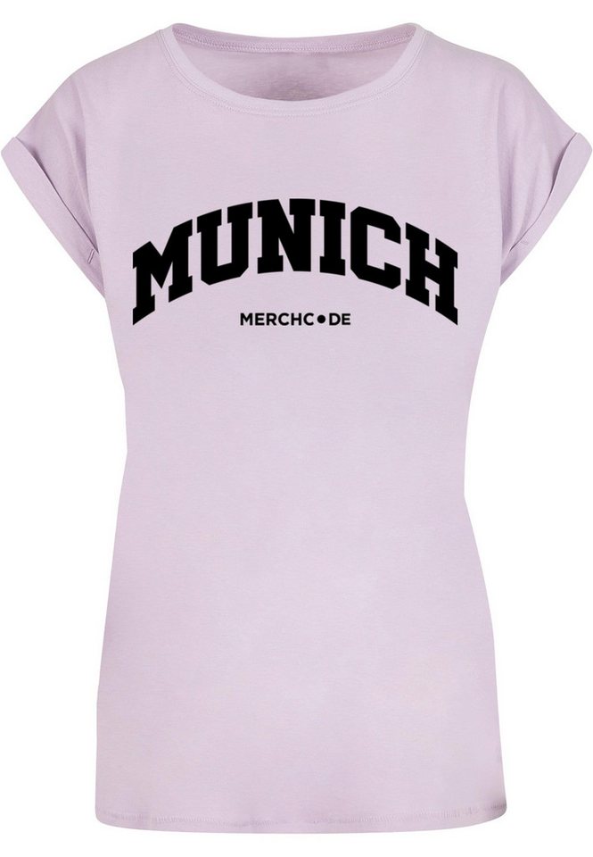 Merchcode T-Shirt Merchcode Damen Ladies Munich Wording - T-Shirt (1-tlg) von Merchcode