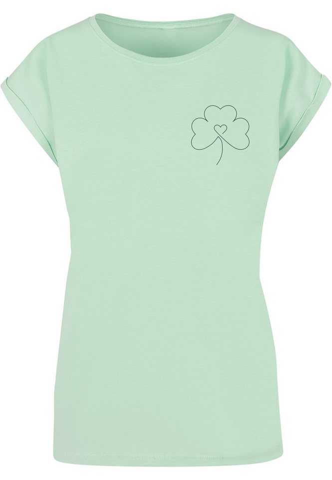 Merchcode T-Shirt Merchcode Damen Ladies Spring - Leaf Clover Flower T-Shirt (1-tlg) von Merchcode