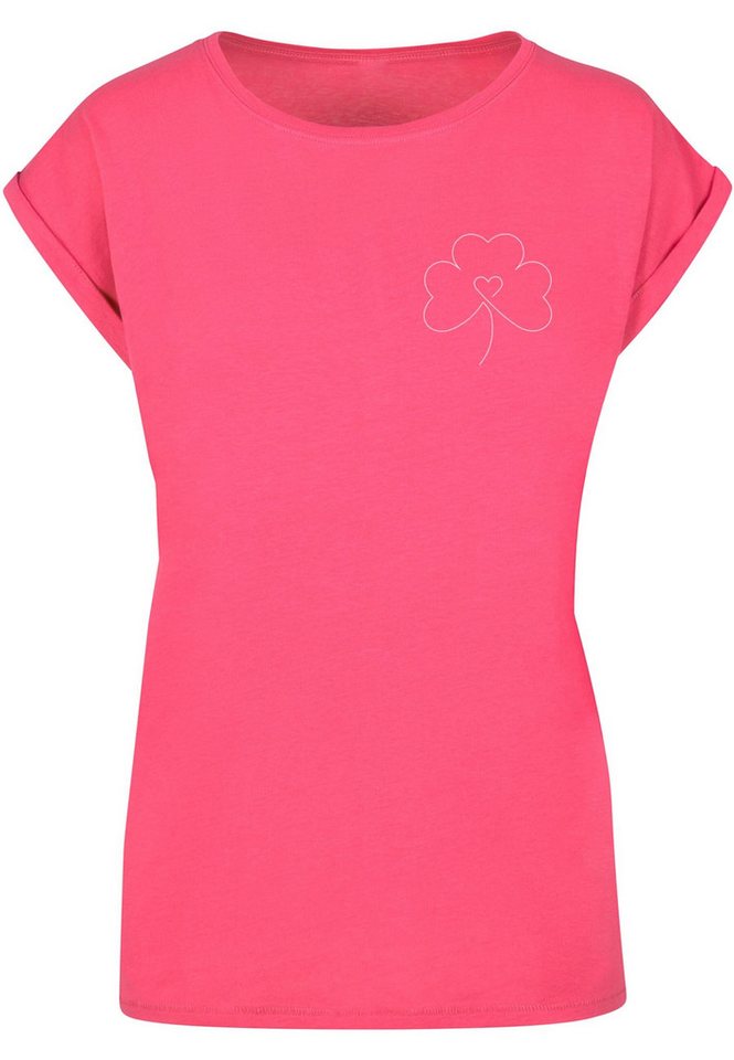 Merchcode T-Shirt Merchcode Damen Ladies Spring - Leaf Clover Flower T-Shirt (1-tlg) von Merchcode