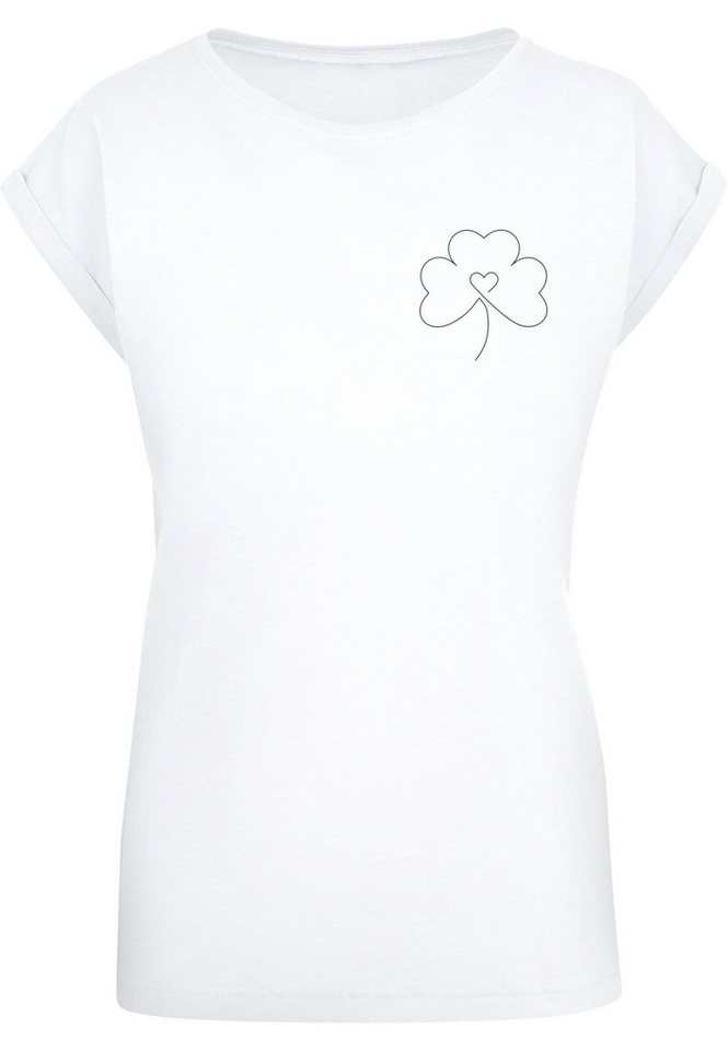 Merchcode T-Shirt Merchcode Damen Ladies Spring - Leaf Clover Flower T-Shirt (1-tlg) von Merchcode