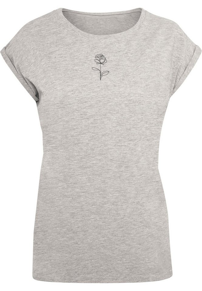 Merchcode T-Shirt Merchcode Damen Ladies Spring - Rose T-Shirt (1-tlg) von Merchcode