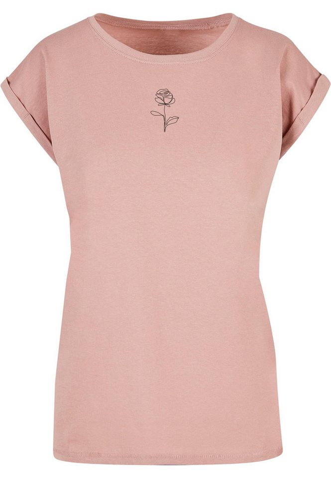 Merchcode T-Shirt Merchcode Damen Ladies Spring - Rose T-Shirt (1-tlg) von Merchcode