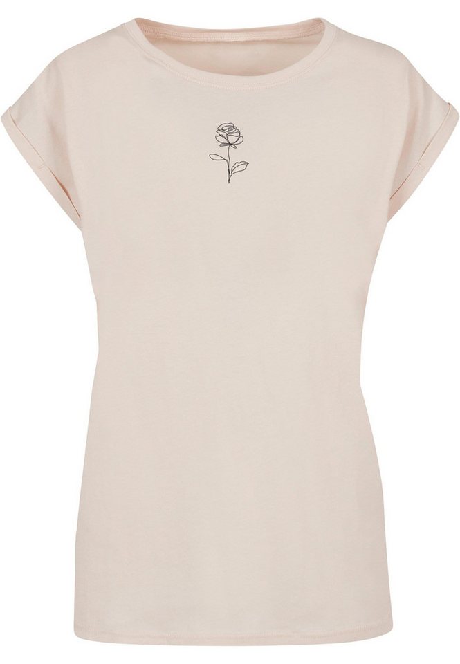 Merchcode T-Shirt Merchcode Damen Ladies Spring - Rose T-Shirt (1-tlg) von Merchcode