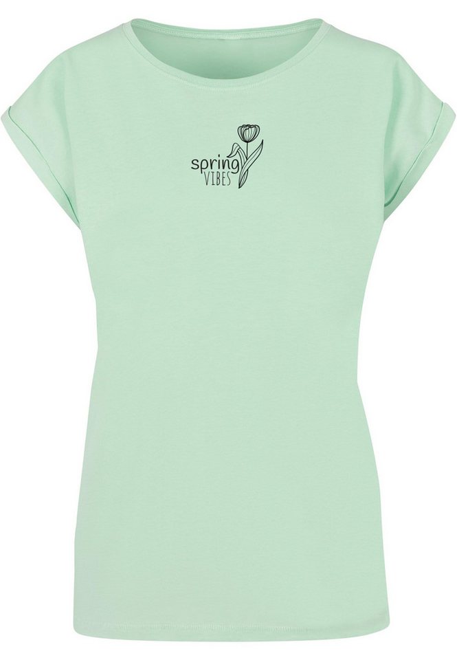 Merchcode T-Shirt Merchcode Damen Ladies Spring - Vibes T-Shirt (1-tlg) von Merchcode