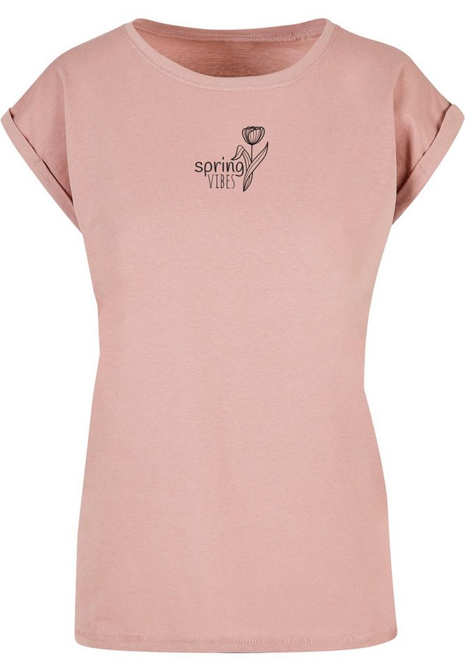 Merchcode T-Shirt Merchcode Damen Ladies Spring - Vibes T-Shirt (1-tlg) von Merchcode