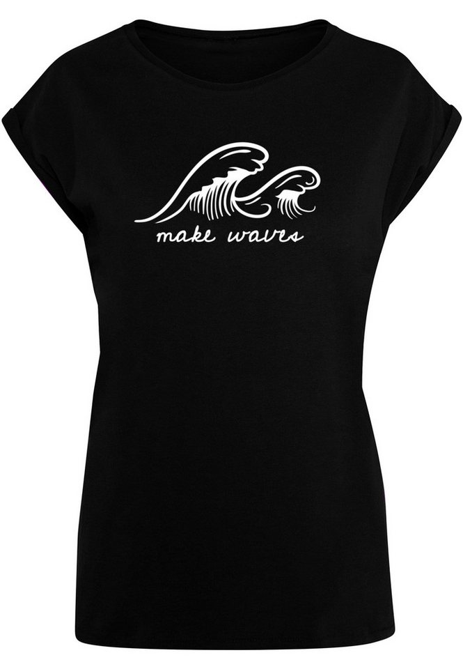 Merchcode T-Shirt Merchcode Damen Ladies Summer - Make waves T-Shirt (1-tlg) von Merchcode