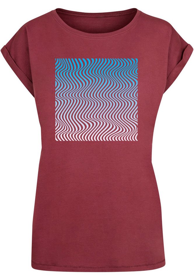 Merchcode T-Shirt Merchcode Damen Ladies Summer - Wavy Pattern T-Shirt (1-tlg) von Merchcode