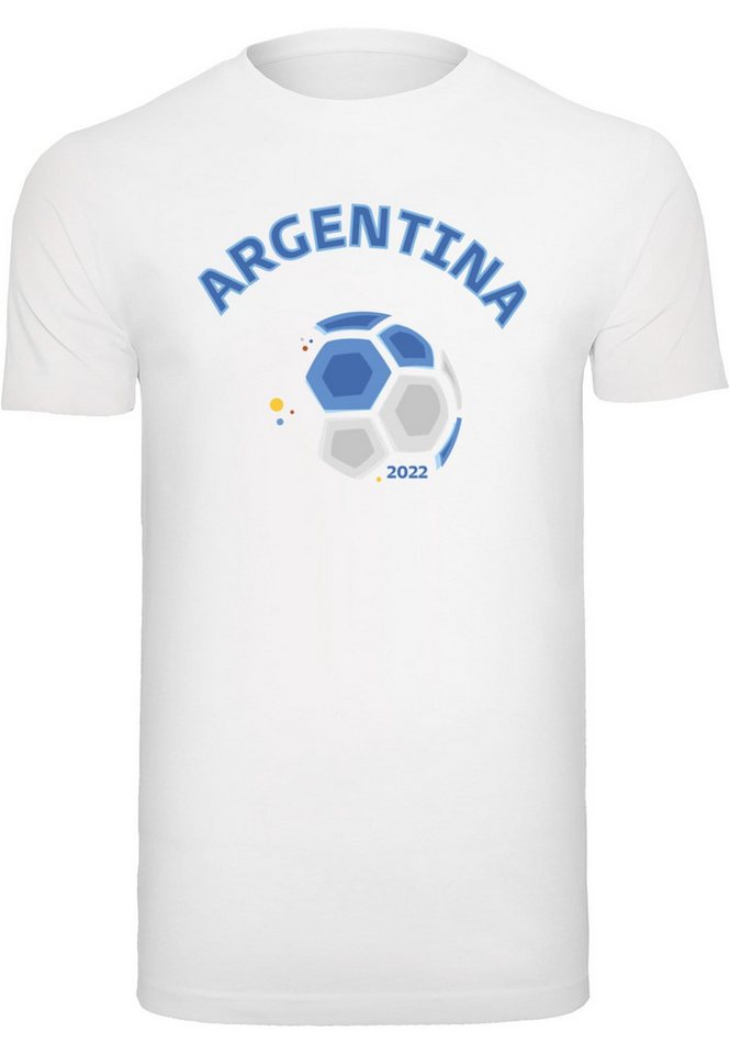 Merchcode T-Shirt Merchcode Herren Argentina Football Dress T-Shirt Round Neck (1-tlg) von Merchcode