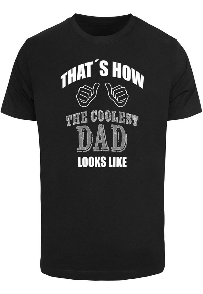 Merchcode T-Shirt Merchcode Herren Coolest Dad T-Shirt Round Neck (1-tlg) von Merchcode