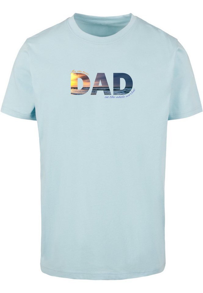 Merchcode T-Shirt Merchcode Herren For The Best Dad T-Shirt Round Neck (1-tlg) von Merchcode