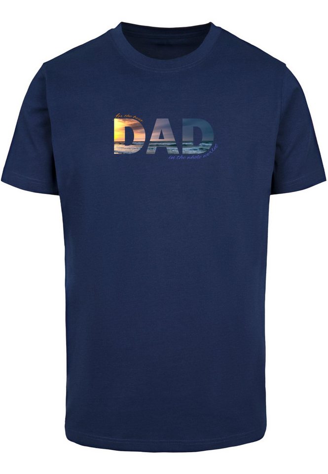 Merchcode T-Shirt Merchcode Herren For The Best Dad T-Shirt Round Neck (1-tlg) von Merchcode