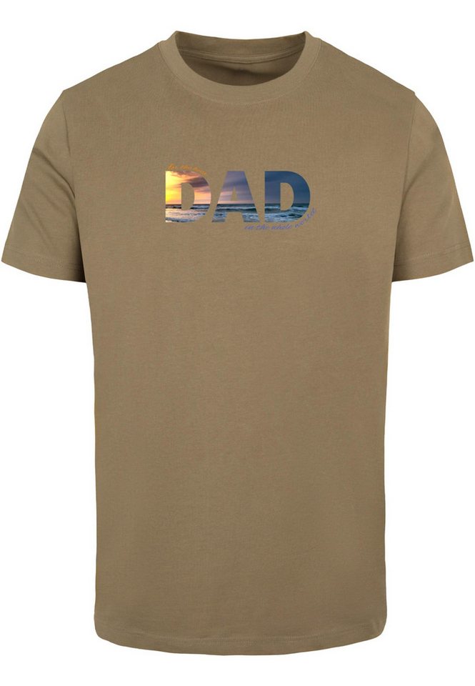 Merchcode T-Shirt Merchcode Herren For The Best Dad T-Shirt Round Neck (1-tlg) von Merchcode