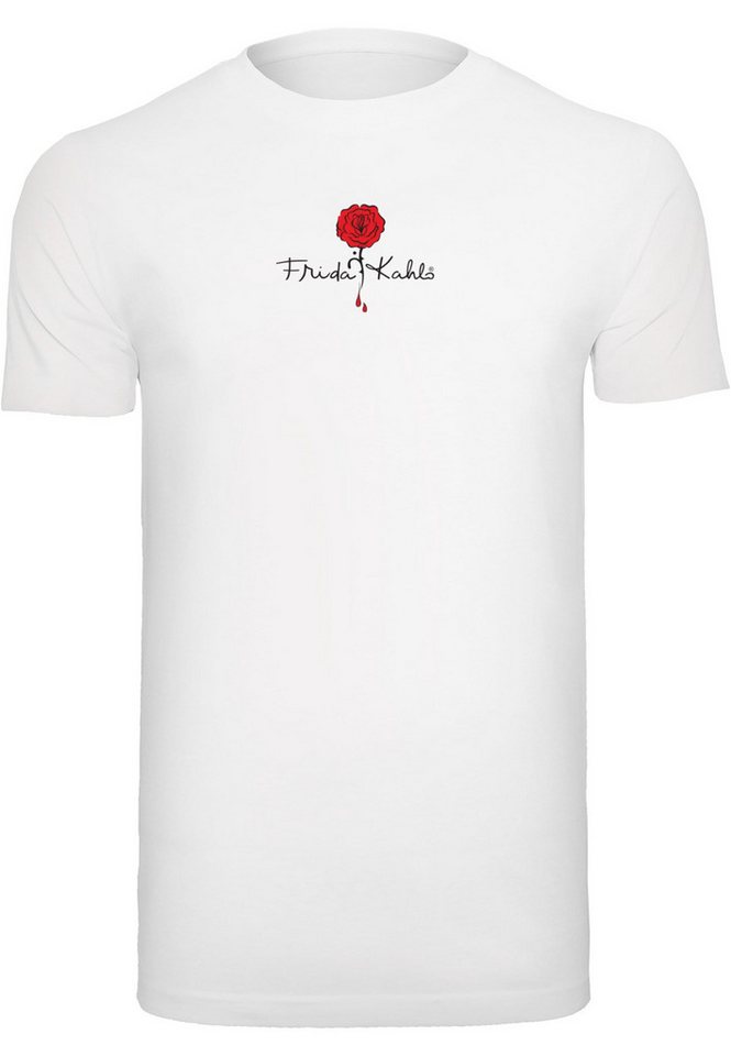 Merchcode T-Shirt Merchcode Herren Frida Kahlo - Logo rose T-Shirt Round Neck (1-tlg) von Merchcode