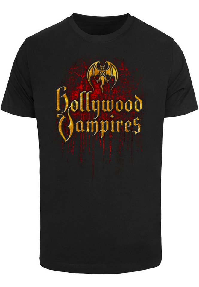 Merchcode T-Shirt Merchcode Herren Hollywood Vampires - Bat Logo Drips T-Shirt (1-tlg) von Merchcode