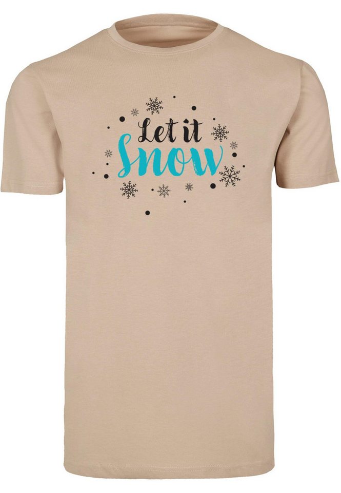 Merchcode T-Shirt Merchcode Herren Let it snow T-Shirt Round Neck (1-tlg) von Merchcode