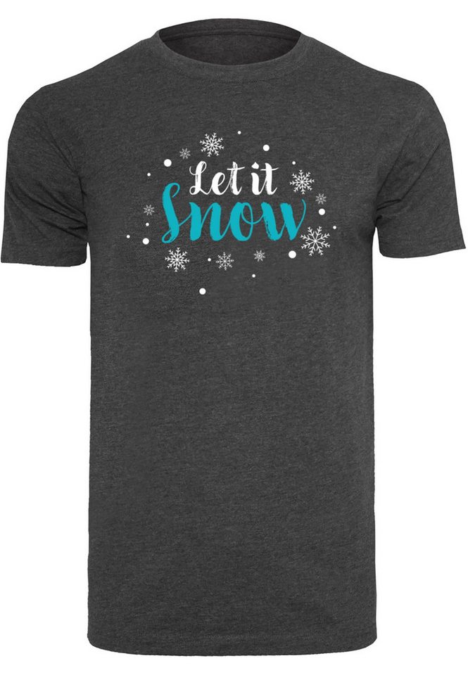 Merchcode T-Shirt Merchcode Herren Let it snow T-Shirt Round Neck (1-tlg) von Merchcode