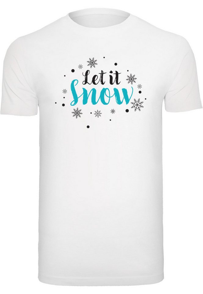 Merchcode T-Shirt Merchcode Herren Let it snow T-Shirt Round Neck (1-tlg) von Merchcode