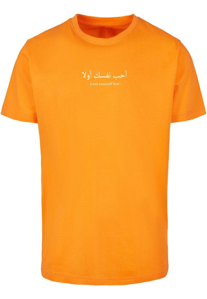 Merchcode T-Shirt Merchcode Herren Love Yourself First T-Shirt Round Neck (1-tlg) von Merchcode