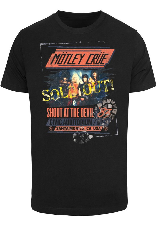 Merchcode T-Shirt Merchcode Herren Motley Crue - SATD Tour T-Shirt Round Neck (1-tlg) von Merchcode