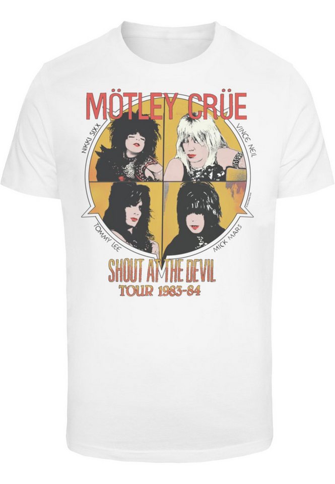 Merchcode T-Shirt Merchcode Herren Motley Crue - SATD Vintage T-Shirt Round Neck (1-tlg) von Merchcode