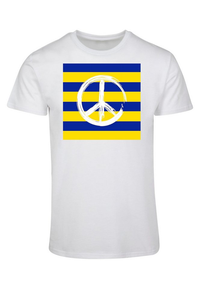 Merchcode T-Shirt Merchcode Herren Peace - Stripe Peace Basic T-Shirt (1-tlg) von Merchcode