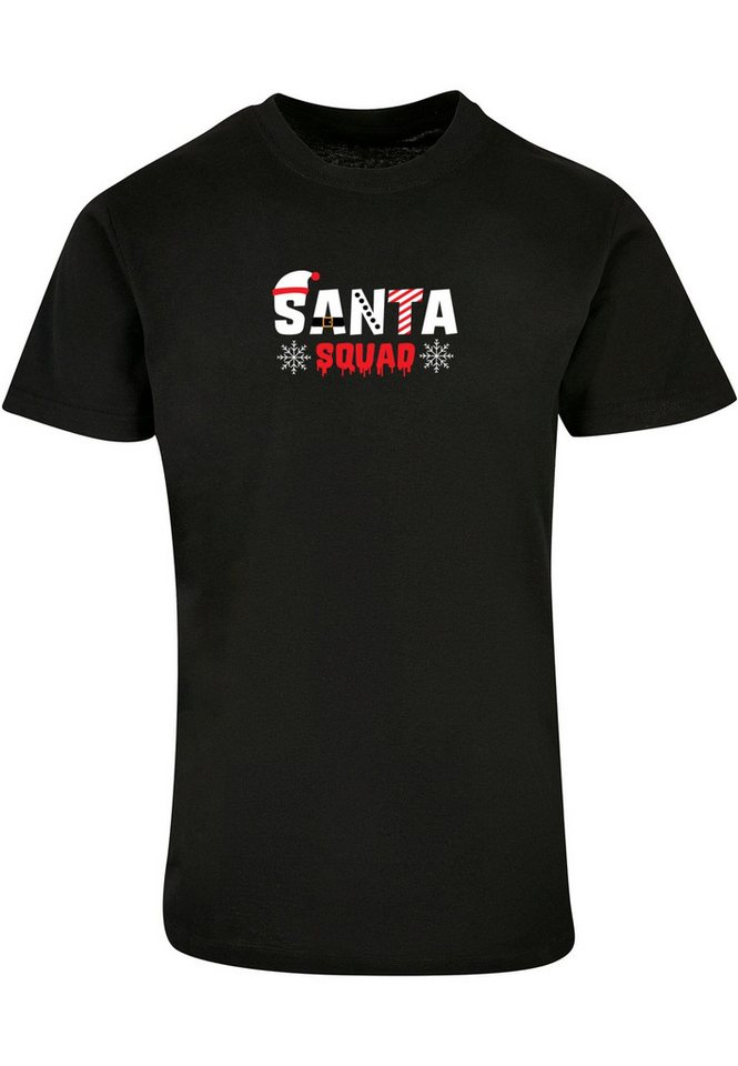 Merchcode T-Shirt Merchcode Herren Santa Squad Basic Round Neck T-Shirt (1-tlg) von Merchcode