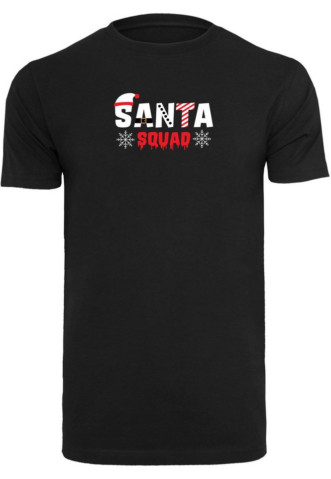 Merchcode T-Shirt Merchcode Herren Santa Squad T-Shirt Round Neck (1-tlg) von Merchcode