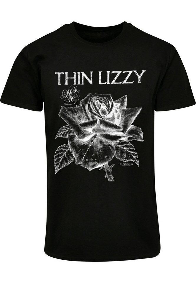 Merchcode T-Shirt Merchcode Herren Thin Lizzy - TL Blackrose Basic T-Shirt (1-tlg) von Merchcode