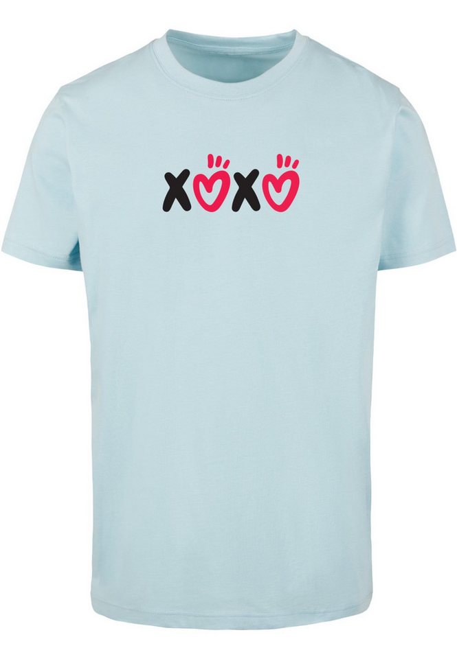 Merchcode T-Shirt Merchcode Herren Valentines Day - XOXO T-Shirt Round Neck (1-tlg) von Merchcode
