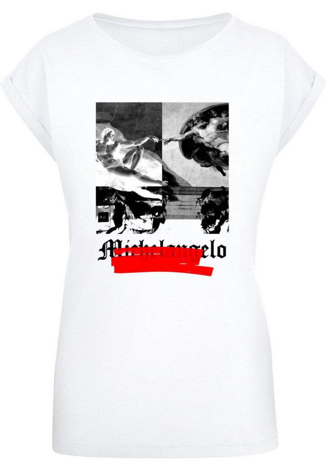Merchcode T-Shirt Merchcode Damen Ladies APOH - Michelangelo Negative T-Shirt (1-tlg) von Merchcode