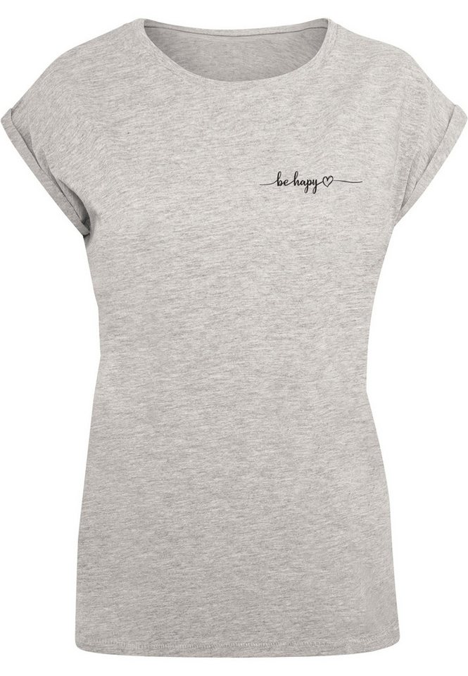 Merchcode T-Shirt Merchcode Damen Ladies Be Happy T-Shirt (1-tlg) von Merchcode