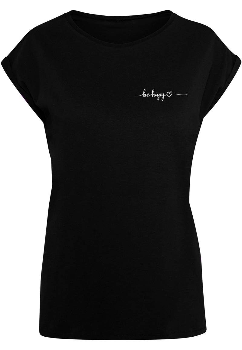 Merchcode T-Shirt "Merchcode Damen Ladies Be Happy T-Shirt", (1 tlg.) von Merchcode